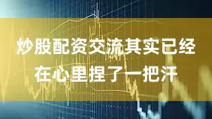 炒股配资交流其实已经在心里捏了一把汗